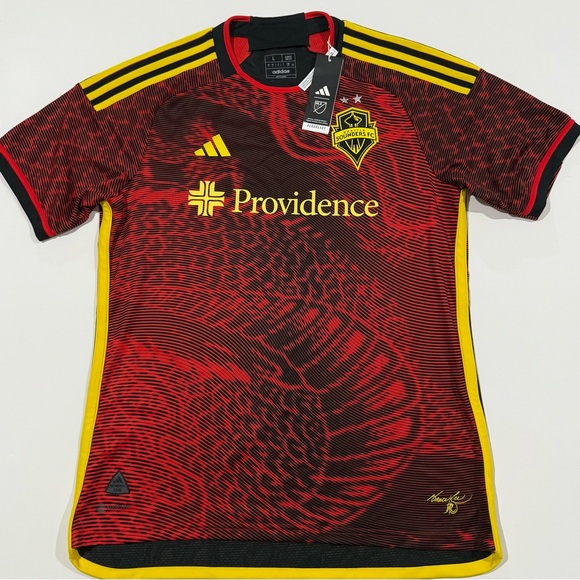 Seattle Sounders Away Jersey Bruce Lee Authentic MLS Kit BNWT adidas Size L - Picture 1 of 8